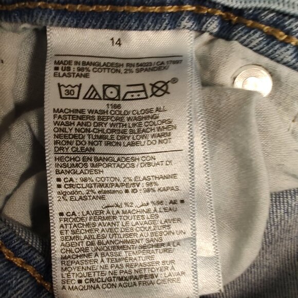 Old Navy Girls Skinny Jeans Built In Flex - Light Wash - Size 14 - EUC - Picture 5 of 5